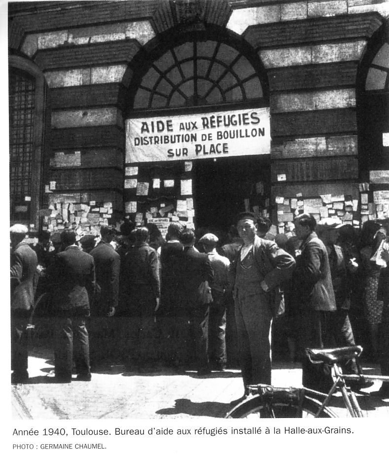 Tolosa de Llenguadoc 1940. Ajut als refugiats